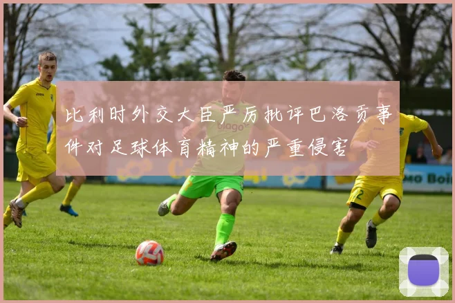 比利时外交大臣严厉批评巴洛贡事件对足球体育精神的严重侵害